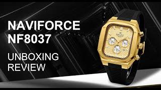 Unboxing Review Naviforce Watch NF8037 New Arrival  Quartz Chronograph Movement Latest Design