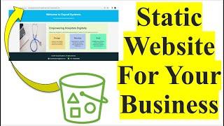 Static Website on AWS S3  How to host a static website for your Business on AWS S3 bucket