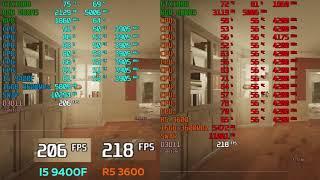 R5 3600 vs I5 9400F in Tom Clancys Rainbow Six Siege   2020 Actuality