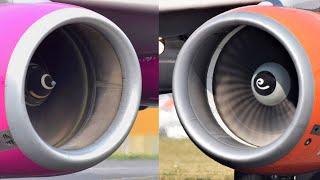  A320 Engine Sound Battle  CFM56 Vs. IAE V2500