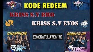 Kode Redeem Kriss S.V RRQ & Kriss S.V EVOS - 3 Hari