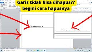 Garis di Word Tidak Bisa Dihapus  Begini Cara Hapusnya
