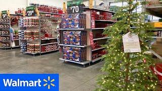 WALMART CHRISTMAS DECORATIONS CHRISTMAS DECOR ORNAMENTS SHOP WITH ME SHOPPING STORE WALK THROUGH