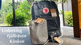 Unboxing Fjällräven Kånken 15 Backpack + Bottle Pocket + Key Ring