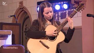 Guitarist Julia Lange on Hessenschau TV