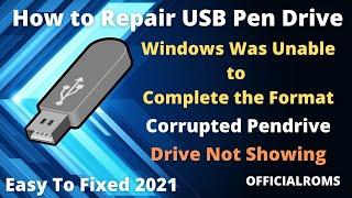 How to repair corrupted Pen Drive or SD Card  Step By Step  Window Cant Formatted Issue Fixed...