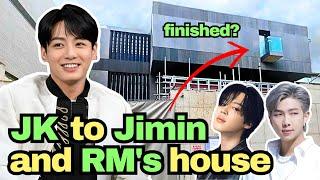 Walking from BTS Jungkooks new house to Jimin and RMs home 