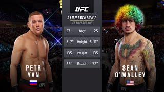 UFC Full Fight  Petr Yan vs. Sean OMalley Full Fight Simulation
