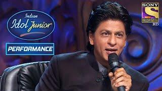 Nirveshs Suraj Hua Maddham Performance Made Shahrukh Khan Emotional  Indian Idol Junior