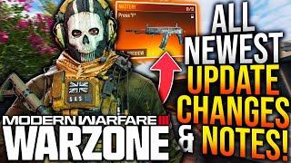 WARZONE All NEW UPDATE CHANGES & NOTES Surprise MAP UPDATE New Aftermarket Weapon & More