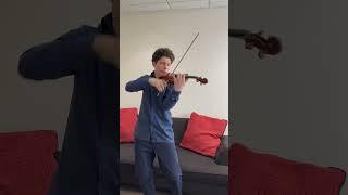 The crazy ending of Dvoraks violin concerto - Augustin Hadelich pre-concert warmup #shorts