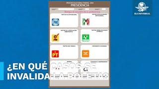 ¿Cómo marcar correctamente la boleta electoral el 2 de junio?