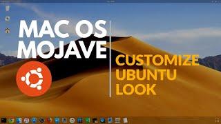 MacOS THEME How to make UBUNTU look like Mac OS Mojave 2019