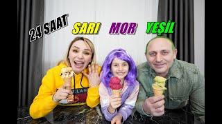 24 SAAT TEK RENK SARI MOR YEŞİL CHALLENGE