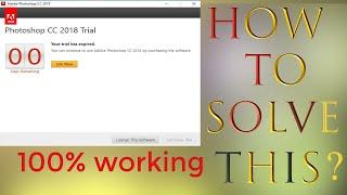 How To Fix  Photoshop Cc Trial Has Expired   Photoshop Trial Expired Fix