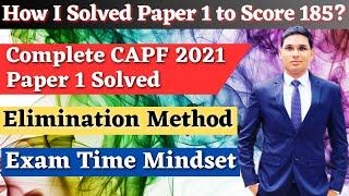 How I solved CAPF AC Paper 1 to score 180+ ? UPSC CAPF AC 2021  CAPF AC 2023 #upsc #capf #capfac