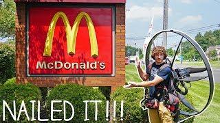 Flying To McDonalds On My Paramotor