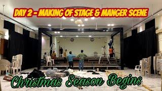 Making of stage and Manger scene  CSI St marks  Episode- 2  Christmas 2023