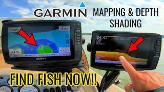 Using GARMIN Mapping & Depth Shading to FIND FISH NOW