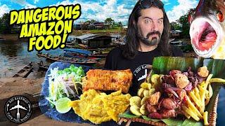 AMAZON FOOD THAT BITES BACK Arapaima Hojuela Ajiaco Linguica sausage and more