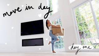 MOVING INTO MY NEW HOUSE move with me DAY 1