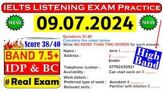 IELTS LISTENING PRACTICE TEST 2024 WITH ANSWERS  09.07.2024