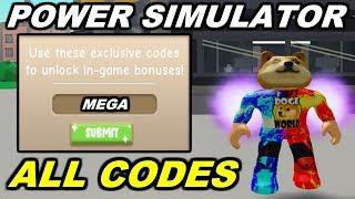 ALL NEW POWER SIMULATOR CODES  Roblox Power Simulator