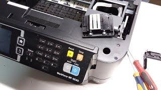 How to Remove Printhead T1881  Epson WorkForce WF-3640 WF-3620 Printer