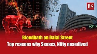 Stock market crash Top reasons why Sensex Nifty nosedived  Nifty 50  Bank nifty  BSE  NSE