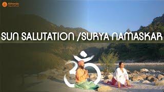 Sun Salutations Proper Way  Classical Surya Namaskar 12 Rounds with Mantra  Yogrishi Vishvketu