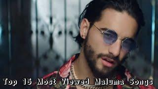 Top 15 Most Viewed Maluma Songs