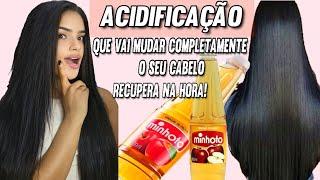 COMO SALVAR CABELO RESSECADO POROSO E QUEBRADO COM ACIDIFICAÇÃO CAPILAR #acidificação#hair#receitas