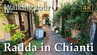 Radda in Chianti Tuscany Italy【Walking Tour】History in Subtitles - 4K