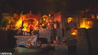 HD Pirates of the Caribbean boat ride - Front Seat POV Disneyland park  Full Walkthrough 
