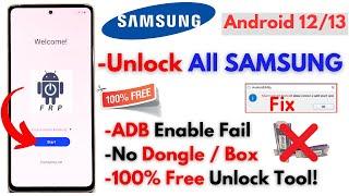 -Unlock Samsung Frp Bypass 2024 Android 13 -All Samsung Frp Google Account -ADB Enable Fix -Update