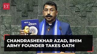 Chandrashekhar Azad Nagina MP takes oath as Lok Sabha member