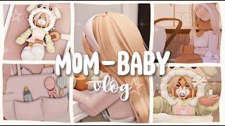 ⋆୨୧˚ Mom - Baby Vlog  cooking walking taking a bath  Berry Avenue ˚୨୧⋆