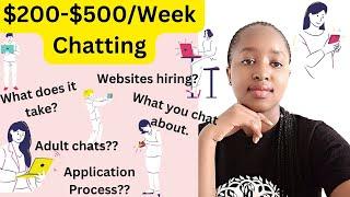 Up to $300Week Texting. The Hype Around Being a Chat Moderator Websites Hiring.