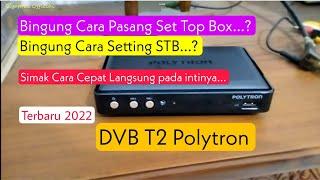 How to Attach a Set Top Box to a Led TV  Polytron DVB T2 Review