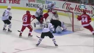 Stars @ Red Wings Kari Lehtonten Robs Valtteri Filppula With An Amazing Stick Save - 12913