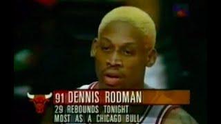 Dennis Rodmans Highest Rebounding Game as a Chicago Bull 12271997