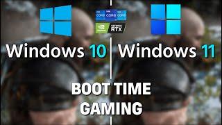 Windows 10 vs Windows 11 - Boot Time and Gaming Comparison