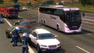 Scania Touring  Silent driving  Bus simulator Ft.ETS2Euro truck simulator 2