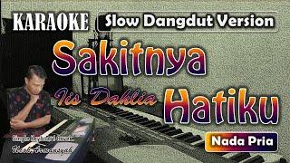 Sakitnya Hatiku  Karaoke Nada Pria  Iis Dahlia  Slow Dangdut Version  SiKeCe  Lirik