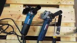 Unboxing amoladora Makita 9558NBR y comparación dimensiones con Bosch GWS 7-115. #Herramientas 19