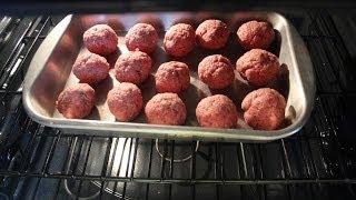 BEST Greaseless  BAKED Meatballs