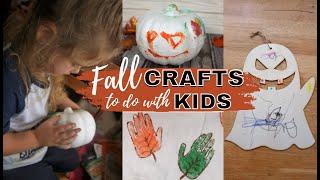 FUN FALL stay at home CRAFTS to do with small KIDS