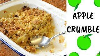 Traditional apple crumble recipe  Cook with me