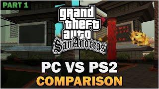 GTA SA - PS2 VS PC Part 1 Text video