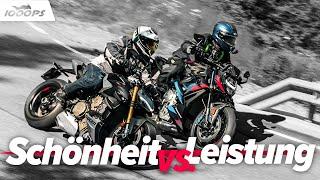 Hyper Hyper in den Alpen BMW M 1000 R vs. Ducati Streetfighter V4 S im engen Winkelwerk